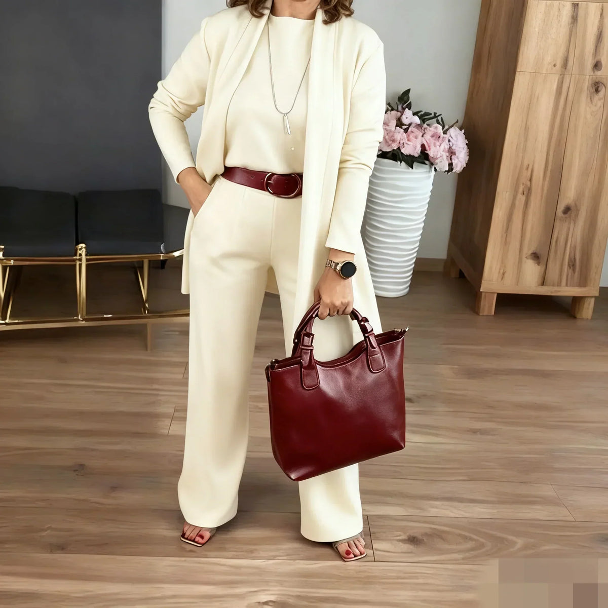 Conjunto Martina - Crema