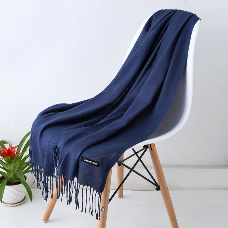 Bufanda Valentina azul oscuro