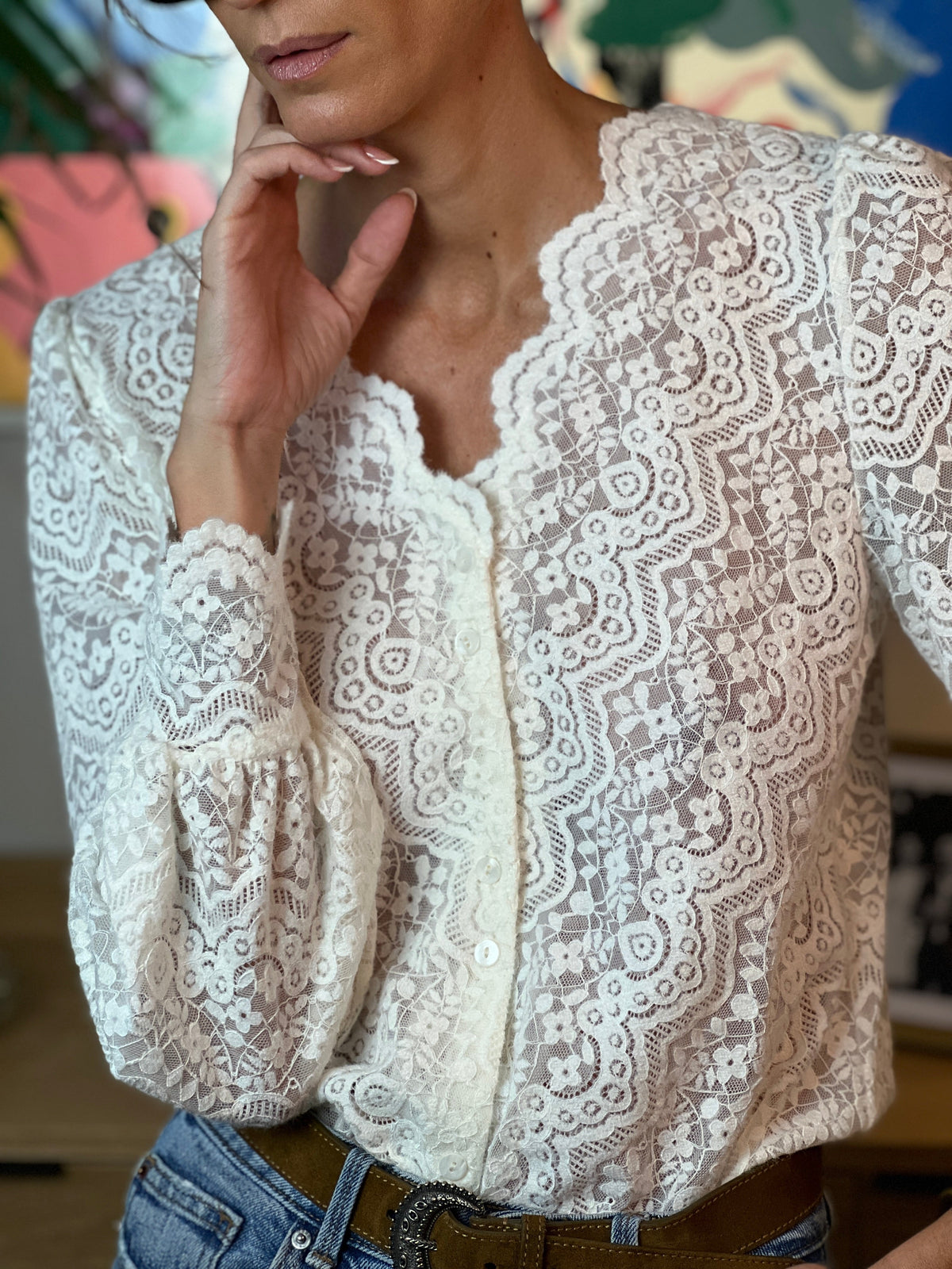 Blusa Valeria – Blanco